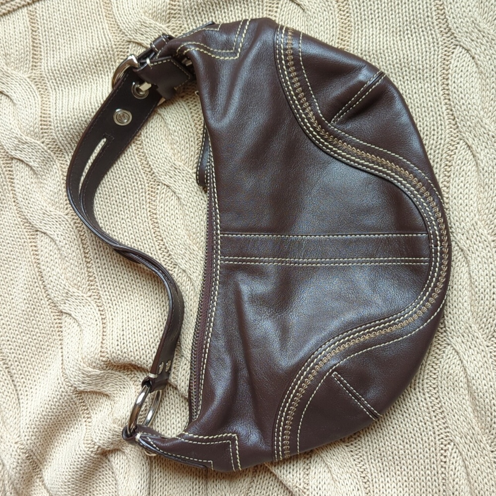 Leather Coach hobo purse